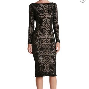 LIKE NEW! Dress the population Emery Midi Dress